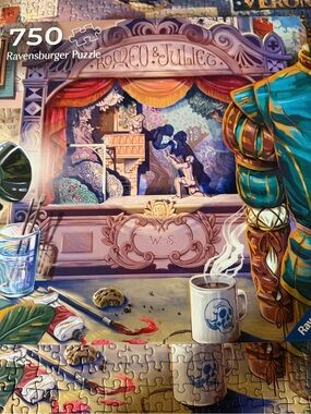 Puzzle by Ravensburger. 750ct. Romeo & Juliet